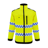 PVC reflective tape fleece hi vis safety jacket