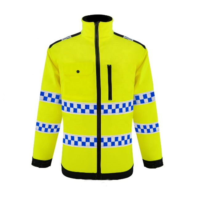PVC reflective tape fleece hi vis safety jacket