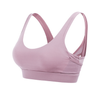 Shock proof women back mesh cross sports bra