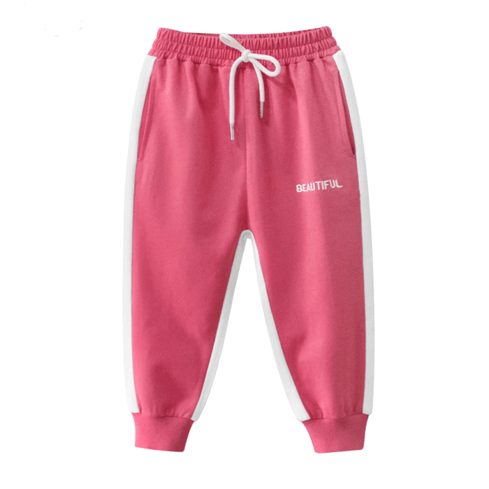 Girls fashion french terry jogger pant