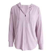 women quick dry workout full zip long sleeve tops