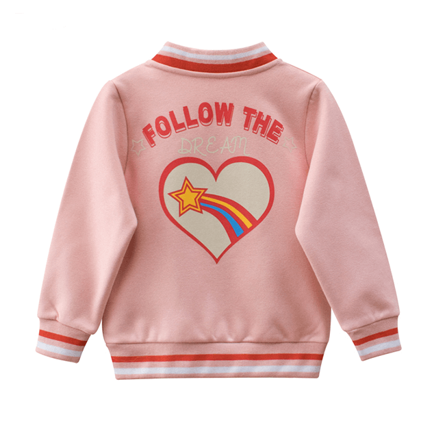 Girls Sports Casual Long Sleeve Fleece Sweatshirt
