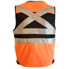 Fluorescent Orange Durable Multi Pockets 3D Soft Mesh Safety Vest