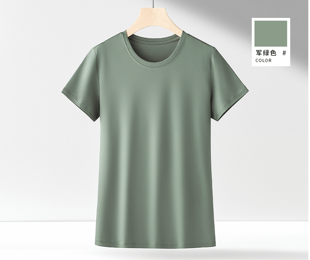 100% supima cotton women crew neck Short Sleeve tees