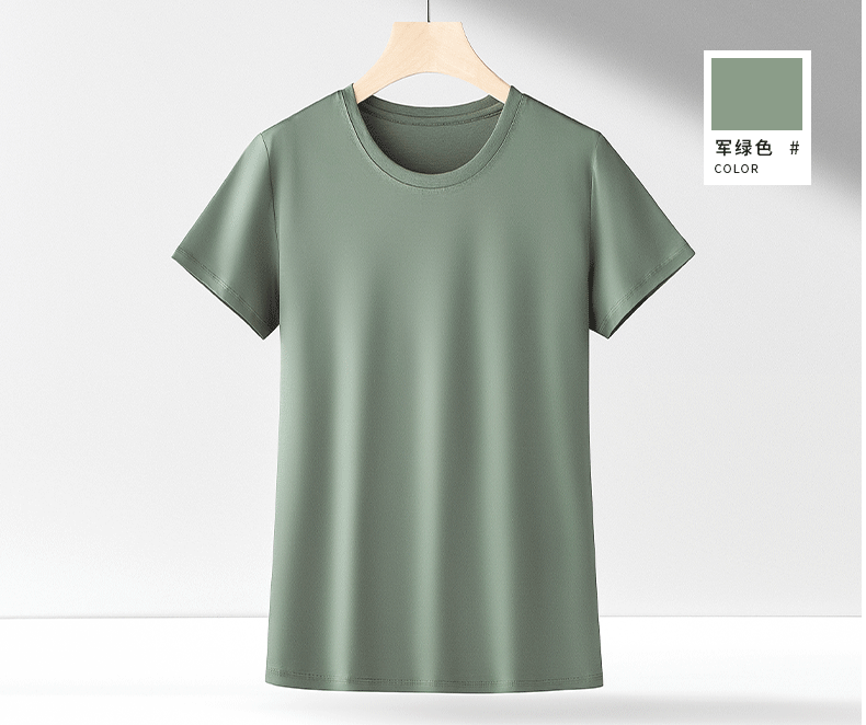100% supima cotton women crew neck Short Sleeve tees