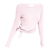 Women's quick dry irregular hem sports long tops