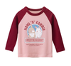 Wholesale girls long sleeve printed T-shirt 