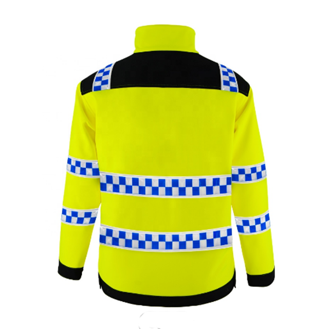 PVC reflective tape fleece hi vis safety jacket