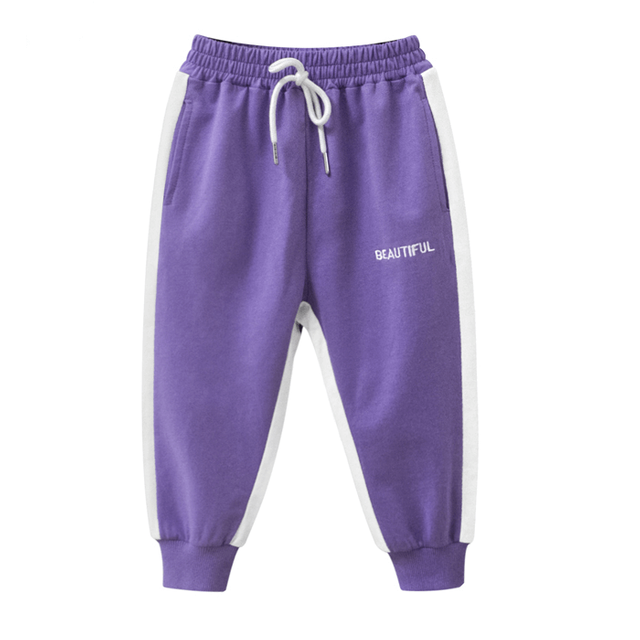 Girls fashion french terry jogger pant