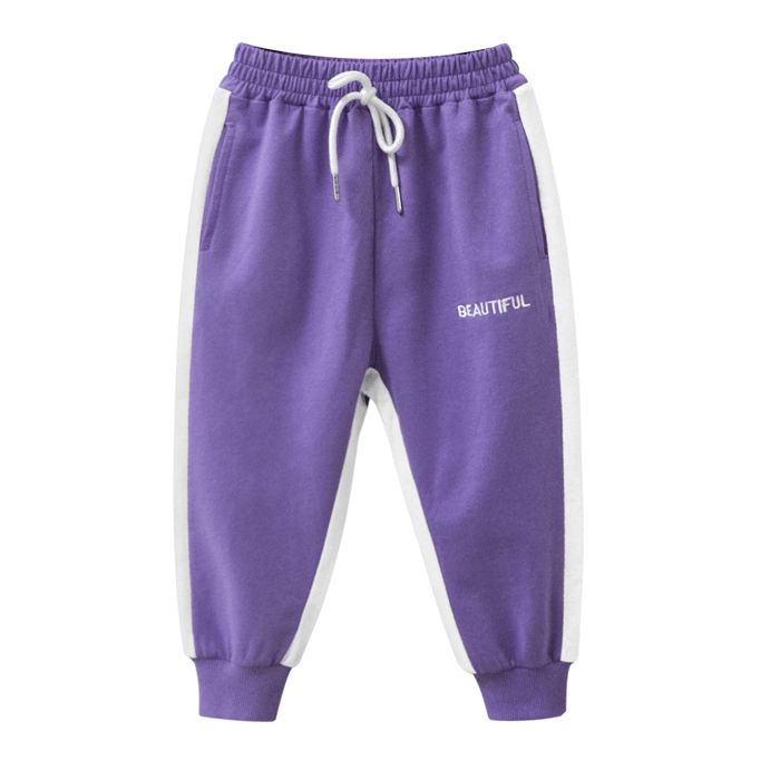 Girls fashion french terry jogger pant