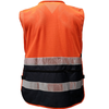 100% Polyester Breathable Mesh Multi Pockets Public Worker Road Security Protective Reflective Safety Vest