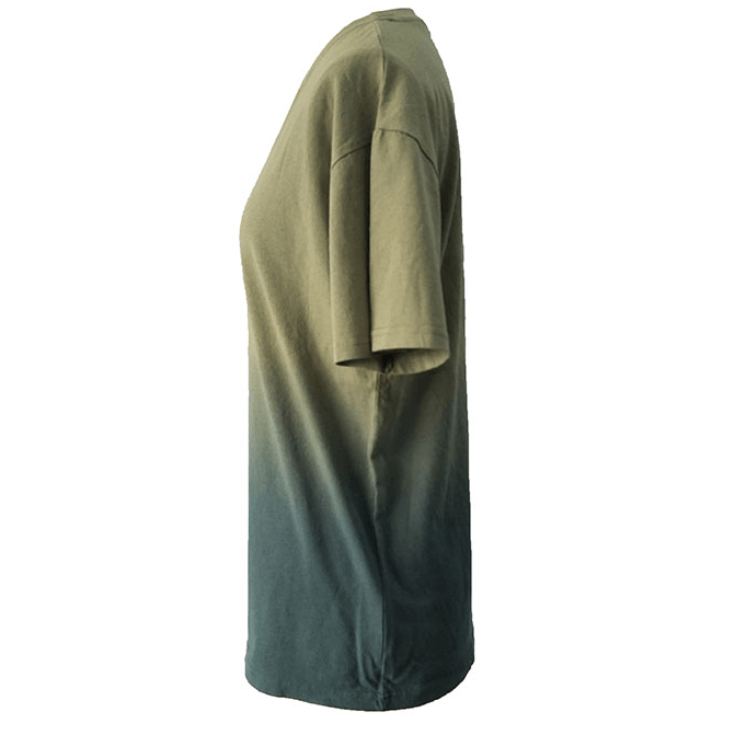 Factory Wholesale Men's Oversized Dip Dyed Jersey T-shirt