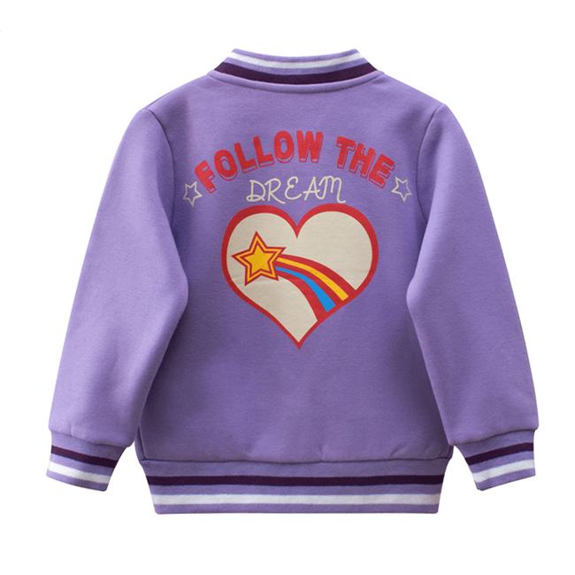 Girls Sports Casual Long Sleeve Fleece Sweatshirt