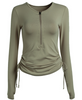 2023 popular women's quick dry activity yoga long sleeve tops