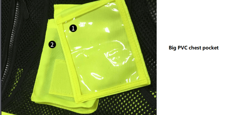 PVC chest pocket