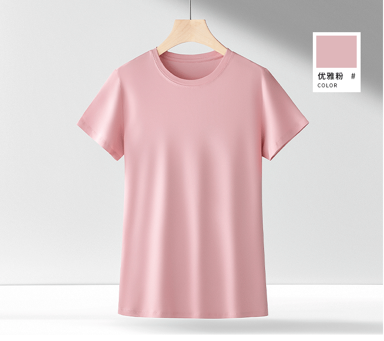 100% supima cotton women crew neck Short Sleeve tees