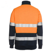 Stand up collar reflective safety fleece jacket