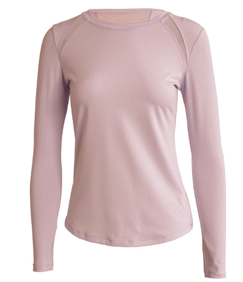 New women's quick dry yoga top with back mesh