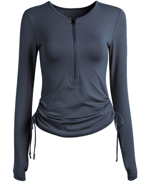 2023 popular women's quick dry activity yoga long sleeve tops