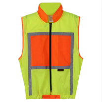 100% polyester mesh fluorescent green fashionable safety vest