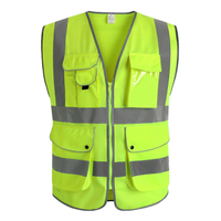  Wholesale High Vis Reflective Safety Vest with Pockets