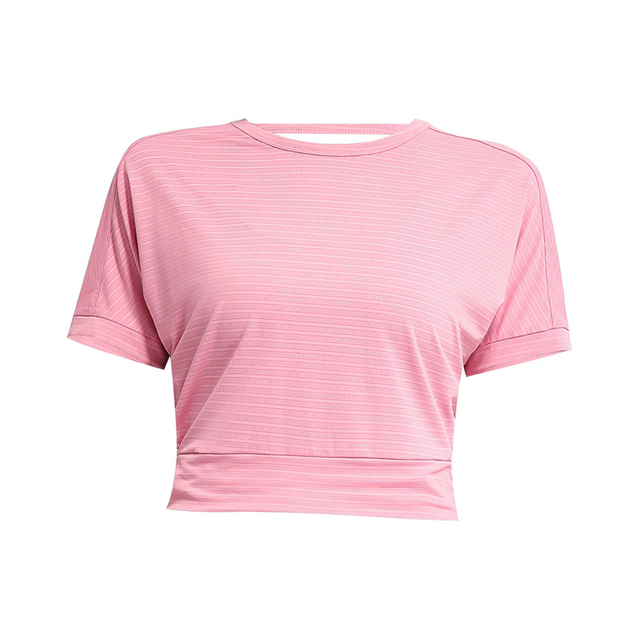 Women running yoga short sleeve tops