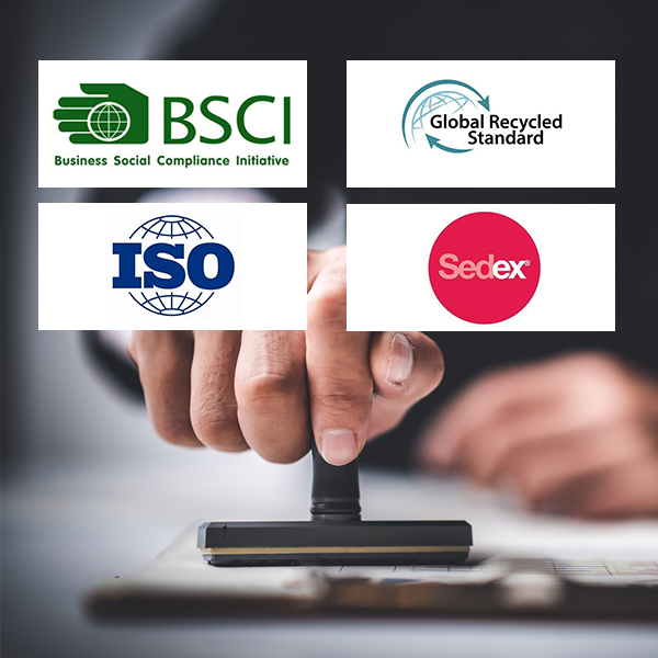 BSCI/ISO9001/SEDEX/GRS Audit.