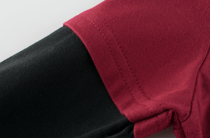 contrast sleeve