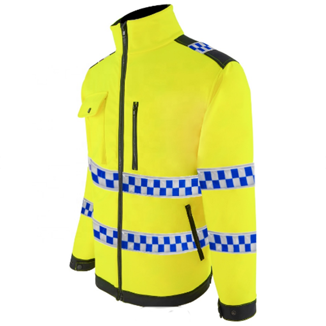 PVC reflective tape fleece hi vis safety jacket