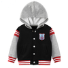 2022 new boys breasted long sleeve fleece hoodie jacket