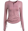2023 popular women's quick dry activity yoga long sleeve tops