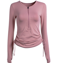 2023 popular women's quick dry activity yoga long sleeve tops