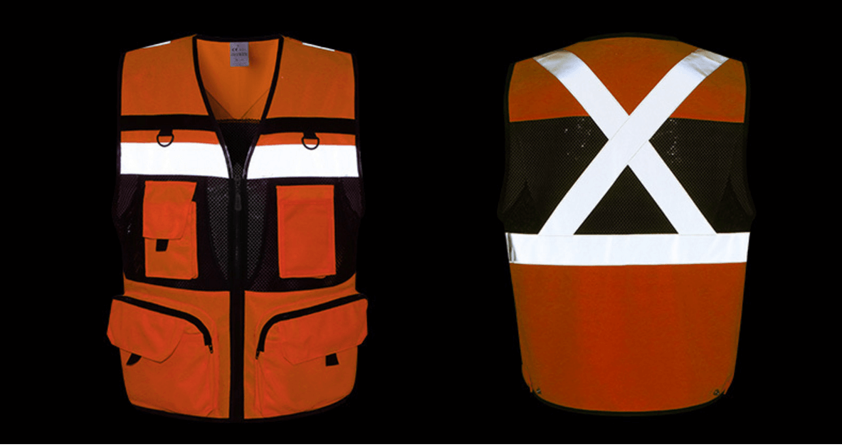 fluorescent orange,