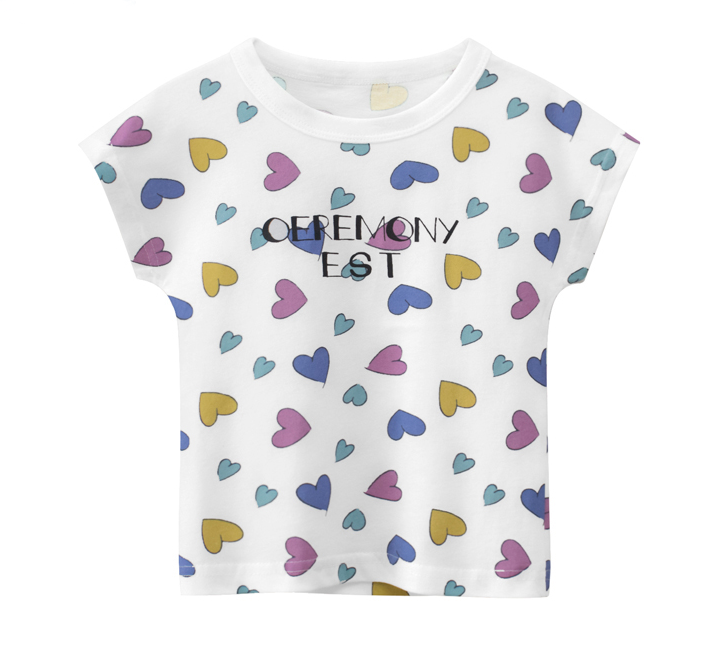 New arrival girls fashion short sleeve T-shirt