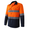 100% Cotton his vis reflective clothing safety shirt