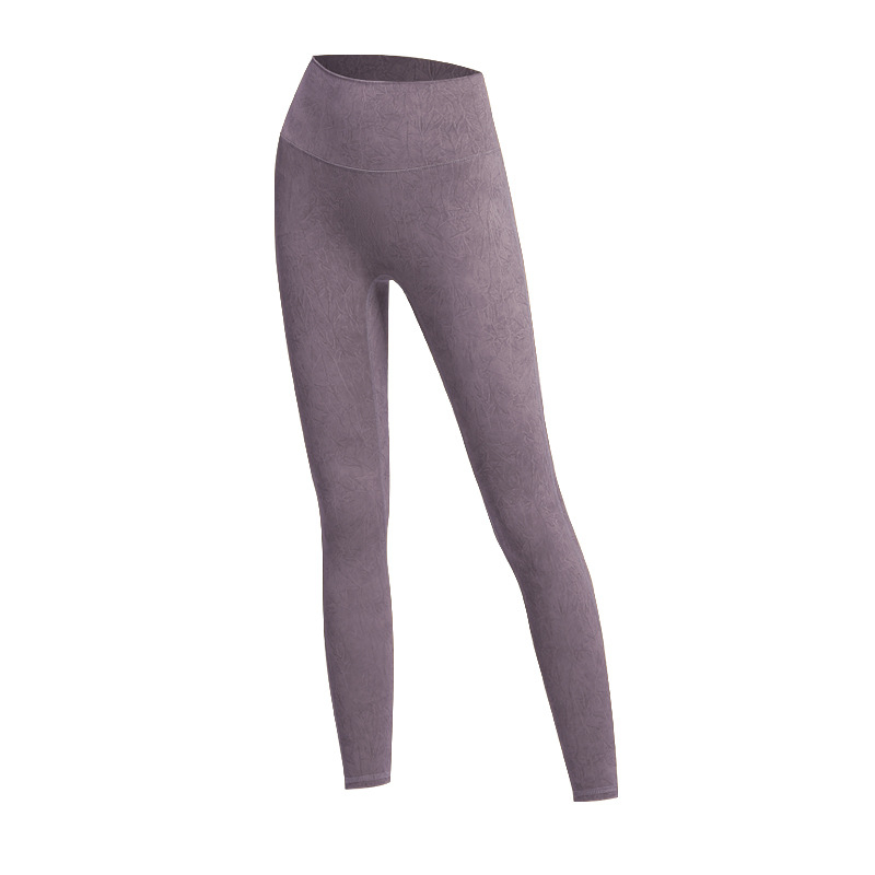  women snowflake wash work out legging with high waist and buttocks design