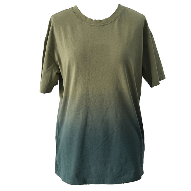 Factory Wholesale Men's Oversized Dip Dyed Jersey T-shirt