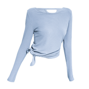 Women's quick dry irregular hem sports long tops