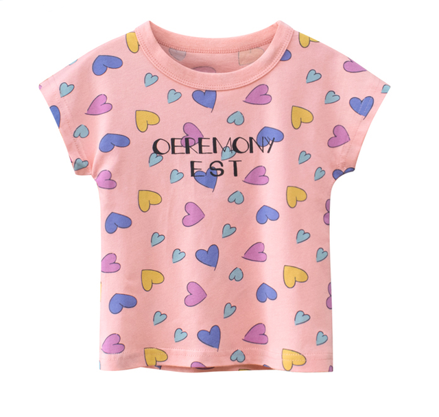 New arrival girls fashion short sleeve T-shirt
