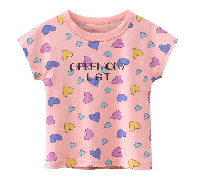 New arrival girls fashion short sleeve T-shirt