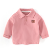 Little bear boy long sleeve polo shirt