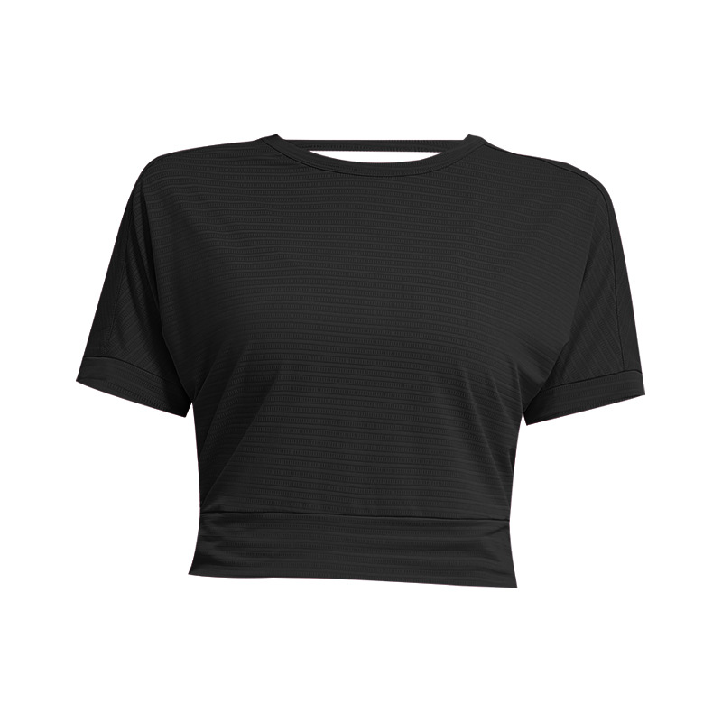 Women running yoga short sleeve tops
