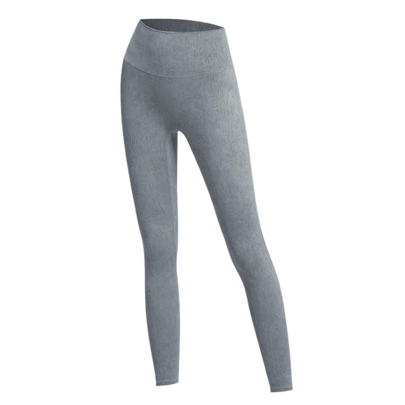  women snowflake wash work out legging with high waist and buttocks design