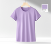 100% supima cotton women crew neck Short Sleeve tees