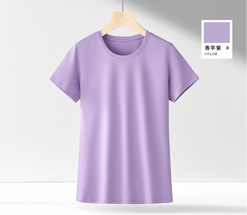 100% supima cotton women crew neck Short Sleeve tees
