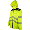 Hi vis fleece or quilted liner reflective safety winter jacket