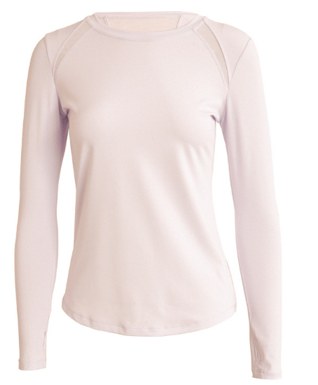 New women's quick dry yoga top with back mesh