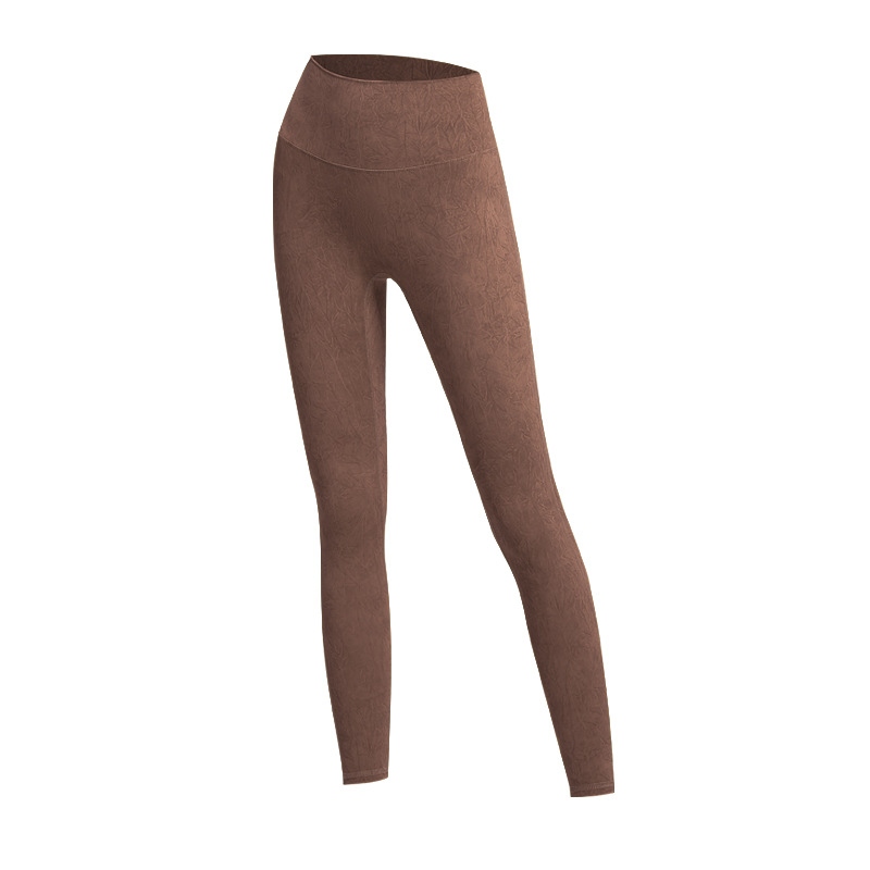  women snowflake wash work out legging with high waist and buttocks design