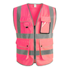  Wholesale High Vis Reflective Safety Vest with Pockets