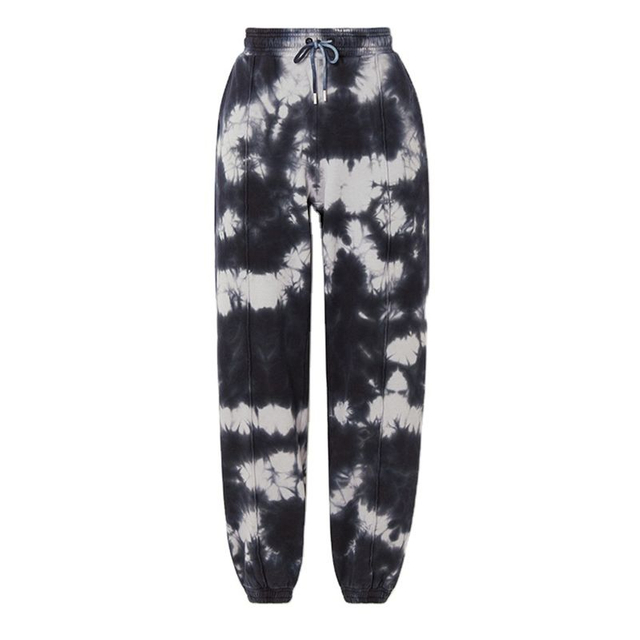 women fashion French terry tie-dye sweat pant